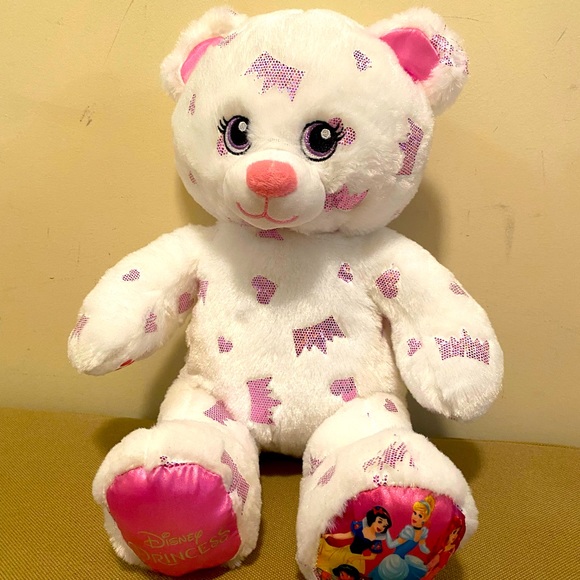 Build a Bear Disney Princess Bear Plush White Limited Edition 16" - Picture 1 of 4